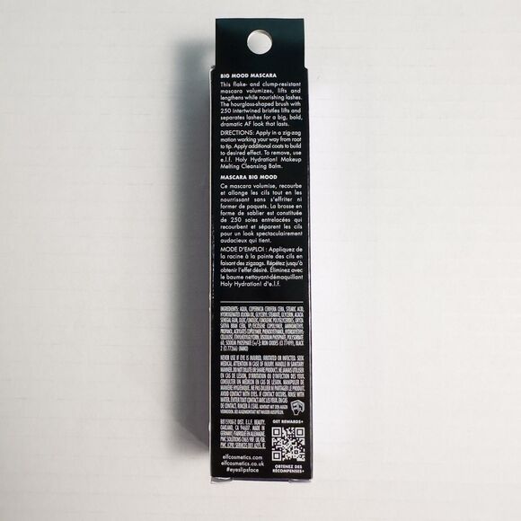 5/$20 Elf Big Mood Mascara Volumizing Pitch Black Full Size 0.3 fl oz NIB - Picture 2 of 12